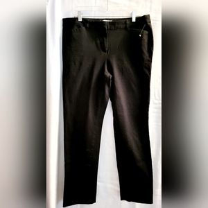 Liz Clairborne Emma Black Mid Rise Slim Fit Ankle Pant 12